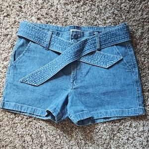 J. Crew Blue Jean Shorts with Belt